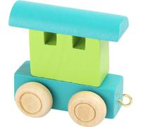 Small Foot Design 10346 'Train de lettres multicolore' wagon en bois, vert/turquoise (1 pièce)