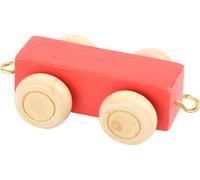 Small Foot Design 10350 'Train de lettres multicolores' Pendentif en bois, rouge (1 pièce)
