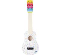 Small Foot Design 10382 Instruments de musique pour jeunes enfants Guitare 'Die Krachmacher', blanc/coloré (1 pièce)