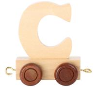 Small Foot Design 7462 Train de lettres en bois, wagon de lettres C, naturel (1 pièce)