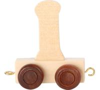 Small Foot Design 7468 Train de lettres en bois, wagon de lettres I, naturel (1 pièce)