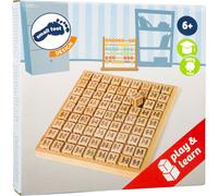 Small Foot Design 7583 Planche à calculer 'Les petites tables de multiplication' en bois, naturel (1 pièce)
