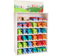 small foot design Présentoir train de lettres multicolore
