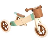 Small Foot Design Draisienne et Tricycle Maxi Caramel 12498 en bois réglable dès 12 mois Marron