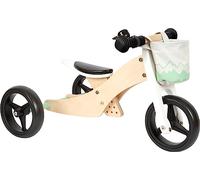small foot Draisienne et Tricycle Vert Sauge, Tricycle et draisienne, avec siège réglable en Hauteur, 12414
