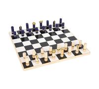 Small Foot Échecs et Backgammon Gold Edition, Deux Jeux de société à 2 Joueurs à partir de 6 Ans, en Bois, Art. 12222