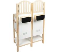 Small Foot Écurie Hobby Horse, Boxes en Bois pour Deux Chevaux Hobby Horses, pour Enfants à partir de 3 Ans, 12795