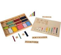 Small Foot Design – Bâtonnets de calcul «Educate» en bois multicolore – À partir de 6 ans