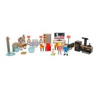 Small Foot Design - Set de meubles de poupée 11742, moderne bois/plastique, 31 pièces, dès 3 ans