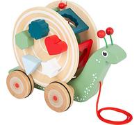 Small Foot Design – Jouet à tirer – Escargot en bois – Motricité – 12 mois – Vert