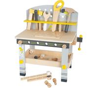 Small Foot Etabli Miniwob Compact En Bois,Avec De Nombreux Accessoires Et Jeu De Vis,Pour Enfants 3 +,11805