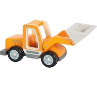 small foot Excavadora, Madera vehículo Obras Brazo de Pala, Ruedas Goma, a Partir de 2 años 12635