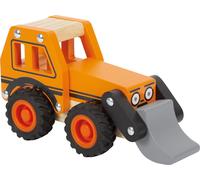 Small Foot Excavator Made of FSC 100%-Certified Wood, Toy Truck w/frontloader fo