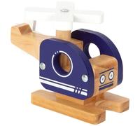 small foot Hélicoptère en bois, avec pales mobiles, véhicule jouet pour enfants, dès 18 mois, 12287