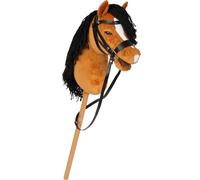 Small Foot Hobby Horse Marron « Melodie », Cheval bâton, Licol, bridon, Longe, dès 3 Ans, 12716