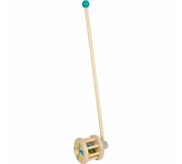 Small Foot Jouet à Pousser Hochet en Bois, Compagnon de Marche, à partir de 12 Mois, 12341 Toys, Multicolore, Petit