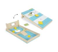 small foot Jeu de Cornhole et de Sling Puck « Active » en Bois, à partir 5 Ans, 12481, Coloré