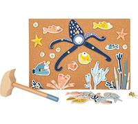 Small Foot Jeu de marteaux en Bois Vie Marine, avec Un Grand Choix d'éléments à Motifs, Art. 12263, Petit
