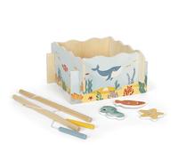 Small Foot Design – Jeu de pêche en bois 12627 – 2 cannes magnétiques, jouet de motricité dès 2 ans
