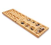 Small Foot Jeu de stratégie Kalaha, dans Une boîte en Bambou de qualité supérieure avec 48 pions naturels, à partir de 6 Ans, 2844, Bois