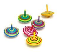 Small Foot jeu de toupies 6-pièces 6 cm Multicolore G