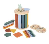 Small Foot Jeu de tri Montessori avec Tambour, en Bois certifié FSC® 100%, Jeu d'assemblage pour Enfants à partir de 1 an, 12816