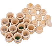 Small Foot Jeu sensoriel Hör Holz, 12 boîtes en bois, Mémo avec sons au lieu d'images, à partir de 4 ans, 6766