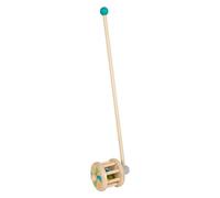 Small Foot Jouet à Pousser Hochet en Bois, Compagnon de Marche, à partir de 12 Mois, 12341 Toys, Multicolore, Petit