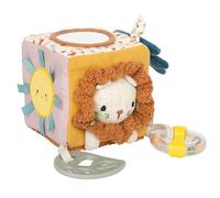 Small Foot Jouet pour bébé Cube de Jeu en Tissu « Little Lion », Multifonctionnel, Jouet de motricité avec Suspension, 12777