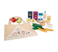 small foot Kit d'aliments végétariens Fresh en Bois, Accessoires pour la Cuisine des Enfants, Jeu de rôle dès 3 Ans Jouets, 12284