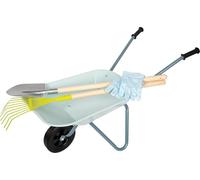 Small Foot Kit d'outils de Jardinage avec brouette, pour Jardin et Sable avec Gants, dès 3 Ans, 12799
