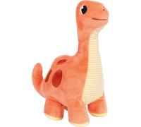 Small Foot Design - Dinosaure peluche Dino 19 cm, velours côtelé, doudou apaisant, rouge 12685