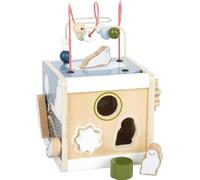 small foot- Labyrinthe Cube de motricité « Arctic » en Bois certifié FSC 100%, dès 12 Mois, 12451, Petit, Blanc