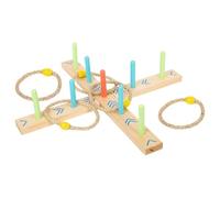 small foot Lancer d’Anneaux „Active“ en Bois, Jeu pour l’extérieur et Le Jardin pour Enfants à partir de 3 Ans, 12035
