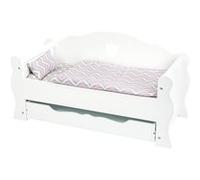 Small Foot - Lit de poupee superpose en bois blanc - 12024 Blanc G