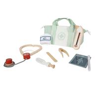 Small Foot Mallette de médecin Vert Sauge, Set de Jeu de 9 pièces, à partir de 3 Ans, 12739