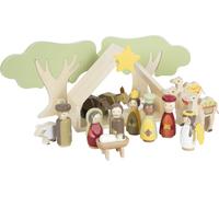 Small Foot Manger Play Set Made of Wood, Child-Friendly Christmas Decoration, 12