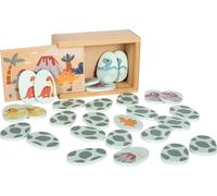 Small Foot Memo « Dino », Merk- Und Gedächtnisspiel Aus Fsc 100%-Zertifiziertem Holz, Für Kinder Ab 2 Jahren, 12616, Coloré