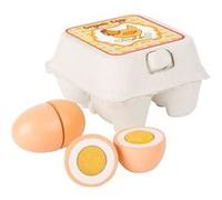 Small Foot - Oeufs en bois - dinette - 10591 Marron G