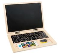 Small Foot - Ordinateur portable en bois avec tableau aimanté G