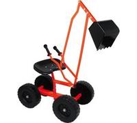 Small Foot Design – Pelleteuse sur roues 4628 – Jouet de sable pivotante à 360° dès 3 ans – Noir