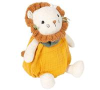 Small Foot Design – Peluche Little Lion – Tissu mousseline pour bébés – Jaune – 12776