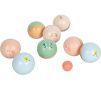 Small Foot Pétanque « Garden Buddies » en Bois, Jeu de Lancer pour Toute la Famille, Jeu d'extérieur pour Le Jardin, Le Parc et la Plage, Enfants à partir de 3 Ans, 12643