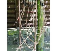 small foot Pont de cordes en cordes plastique résistantes, poids max. 100 kg, à partir de 3 ans, 6998, Naturel