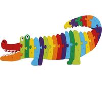 Small Foot Design – Puzzle ABC Crocodile 3425 – Apprentissage en bois – Vert