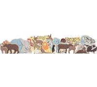Small Foot Design – Puzzle de lettres animaux en bois 12465 – Apprendre l'alphabet dès 3 ans