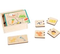 Small Foot - Puzzle en bois Les animaux et leur nourriture