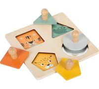 Small Foot Puzzleà Poser Montessori Formes et Motifs, certifié FSC® 100%, dès 12 Mois, 12769