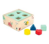 Small foot Shape-Fitting Cube Forest jeu de formes en bois 12 m+ 5 pcs