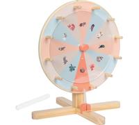 Small Foot - Roue de la Fortune Garden Buddies - Bois, disque et motifs personnalisables, dès 3 ans
